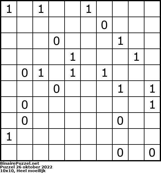 Binaire Puzzel