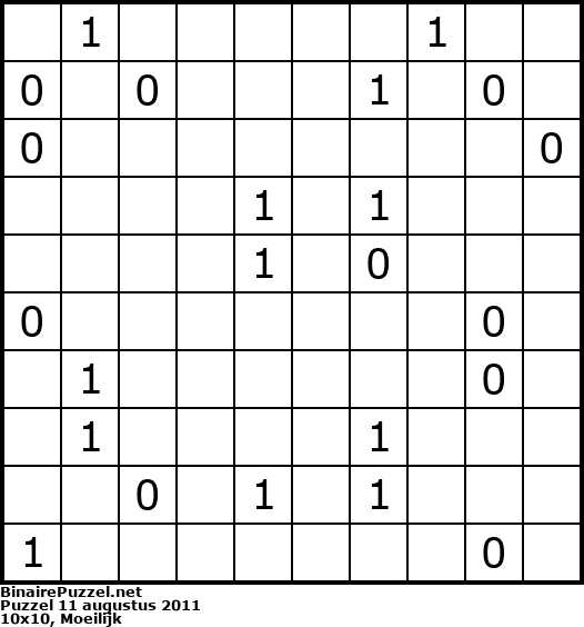 Binaire Puzzel