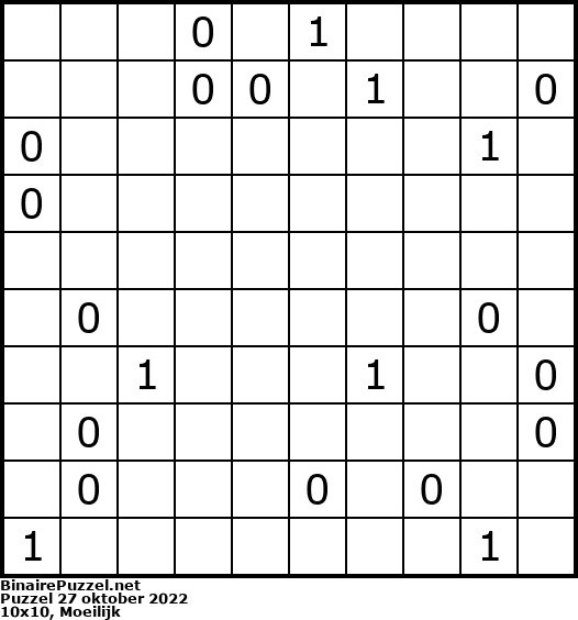 Binaire Puzzel