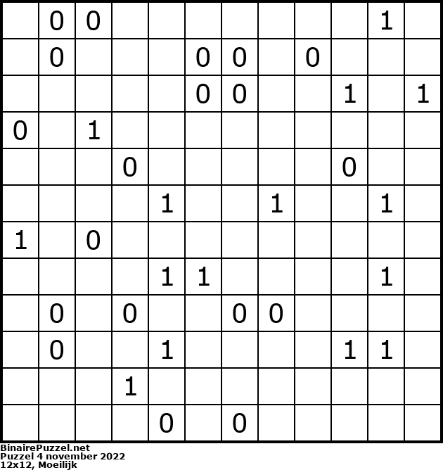 Binaire Puzzel