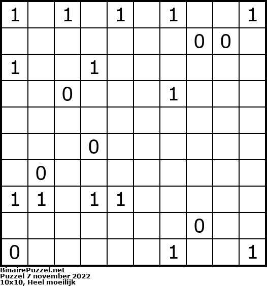 Binaire Puzzel