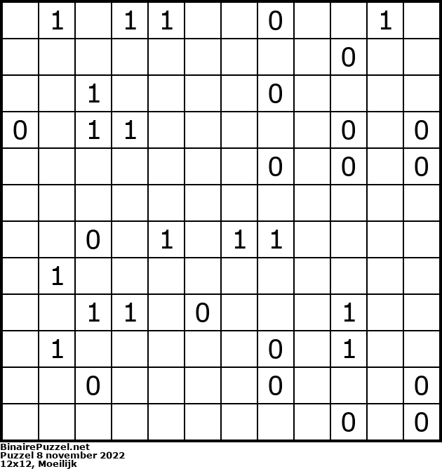 Binaire Puzzel