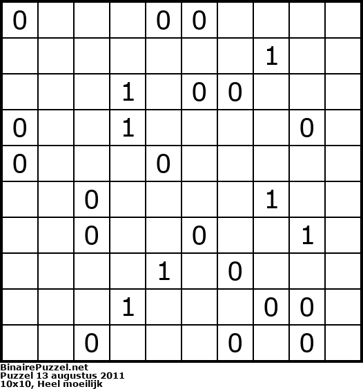 Binaire Puzzel