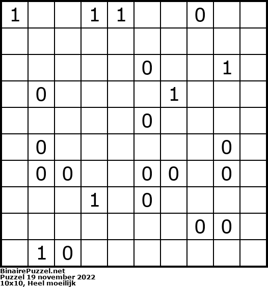 Binaire Puzzel