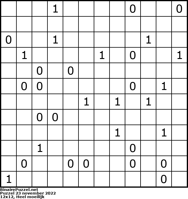 Binaire Puzzel