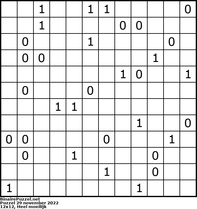 Binaire Puzzel