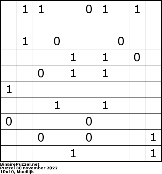 Binaire Puzzel