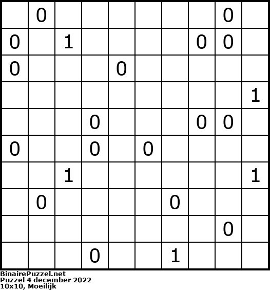 Binaire Puzzel