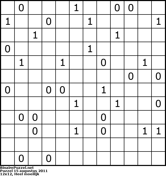 Binaire Puzzel