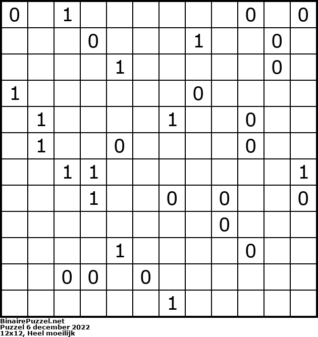 Binaire Puzzel