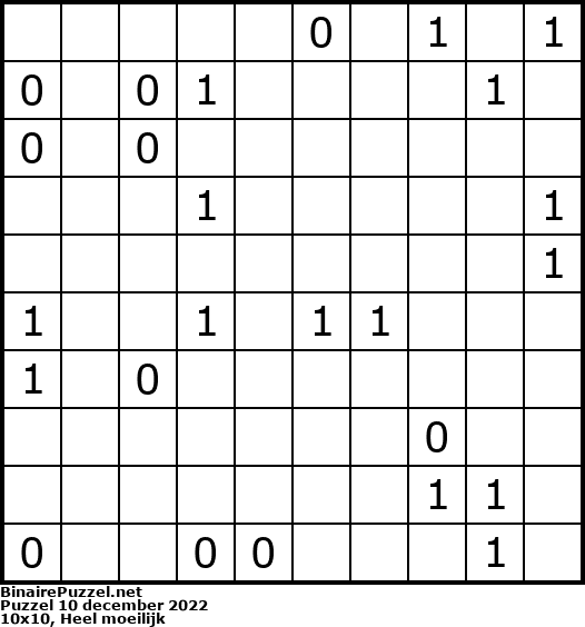 Binaire Puzzel