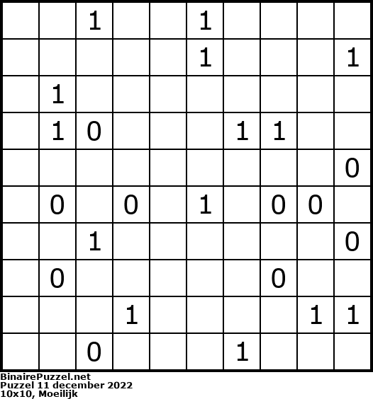 Binaire Puzzel