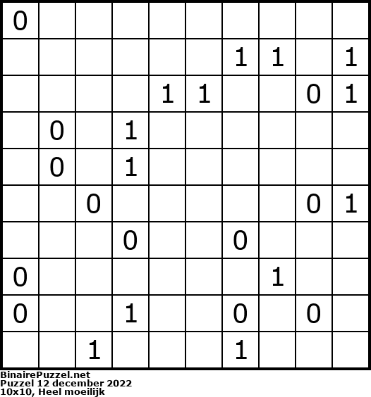 Binaire Puzzel