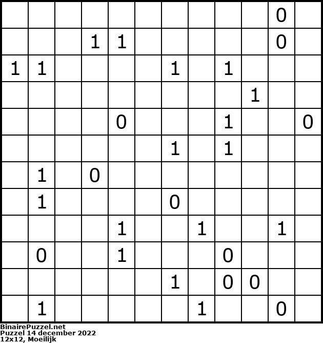 Binaire Puzzel