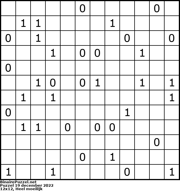 Binaire Puzzel