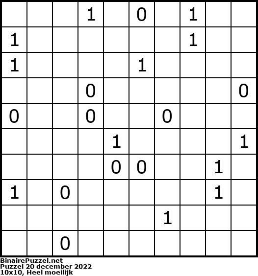 Binaire Puzzel