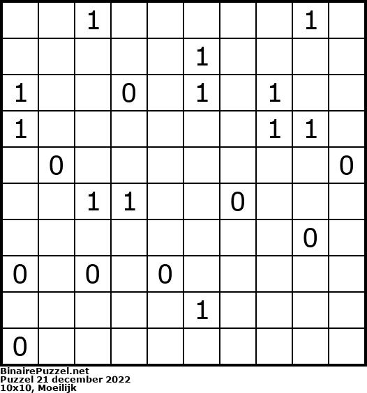 Binaire Puzzel