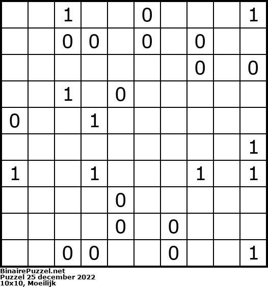 Binaire Puzzel