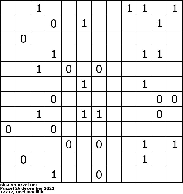 Binaire Puzzel