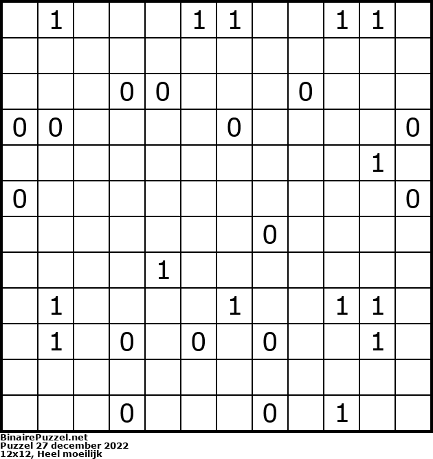 Binaire Puzzel