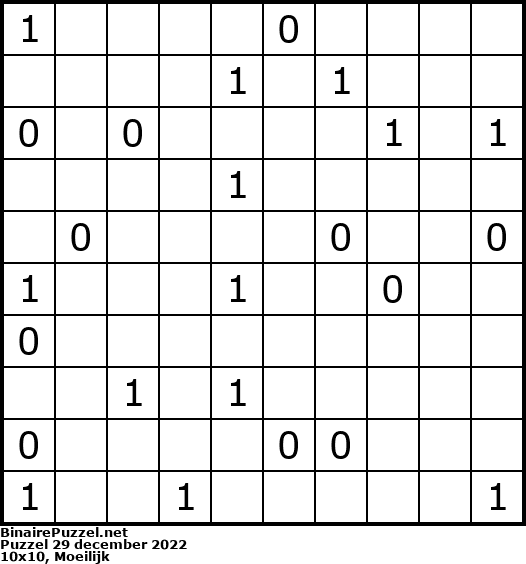 Binaire Puzzel