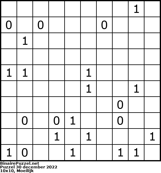 Binaire Puzzel