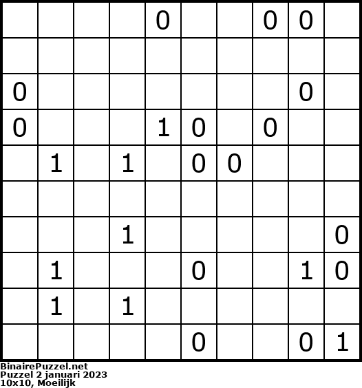 Binaire Puzzel