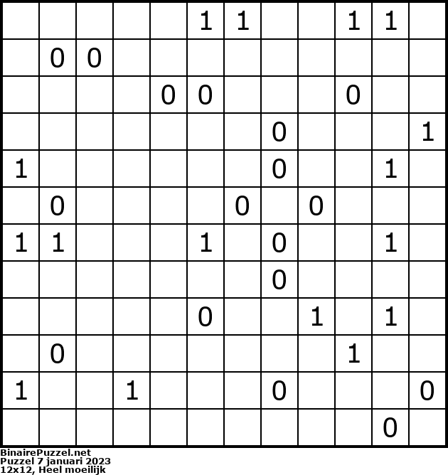 Binaire Puzzel