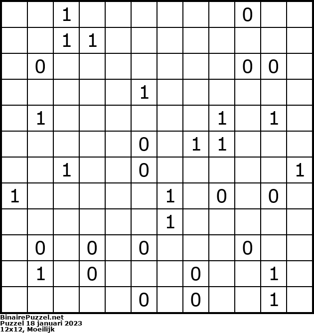 Binaire Puzzel