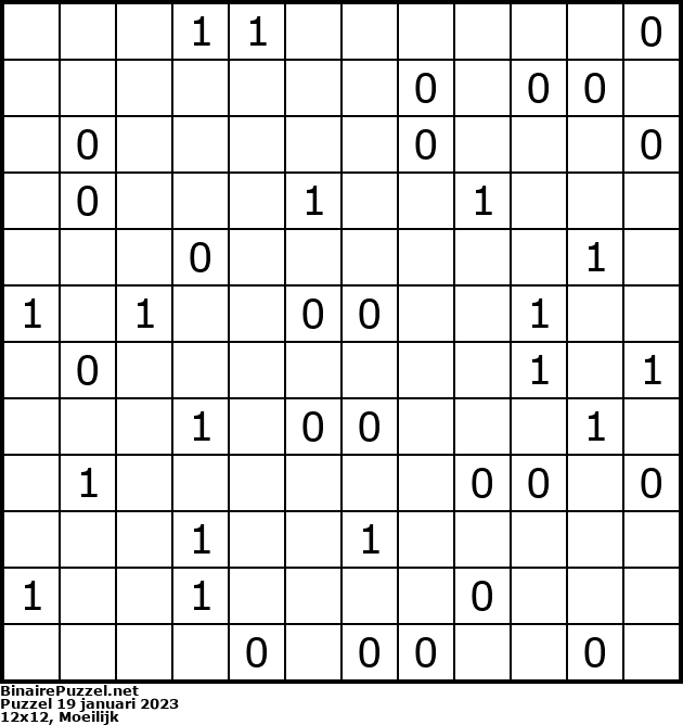 Binaire Puzzel