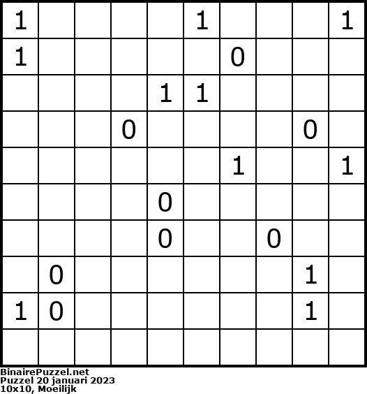 Binaire Puzzel
