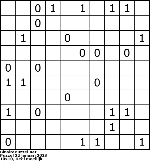 Binaire Puzzel