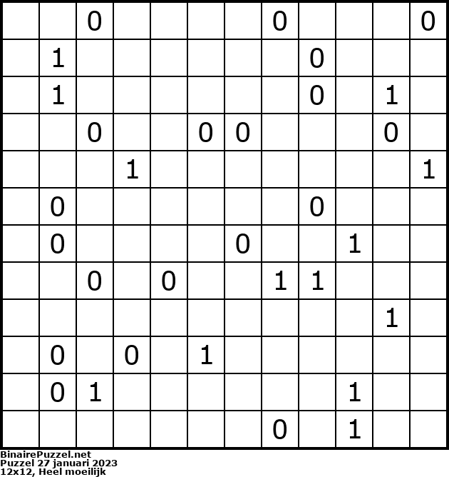 Binaire Puzzel