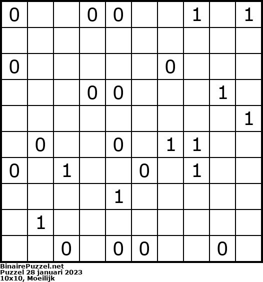 Binaire Puzzel