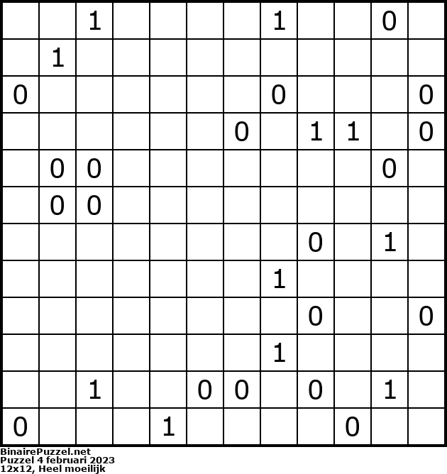Binaire Puzzel