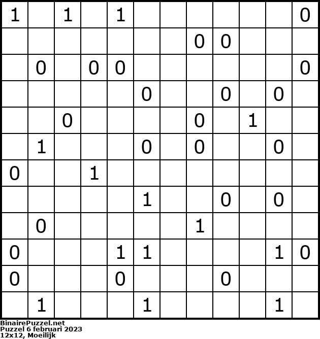 Binaire Puzzel