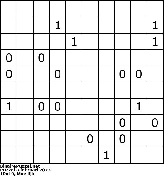 Binaire Puzzel