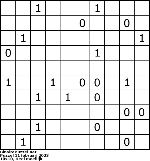 Binaire Puzzel
