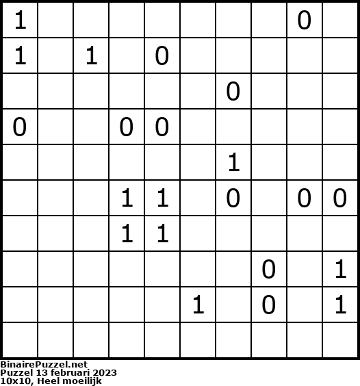 Binaire Puzzel
