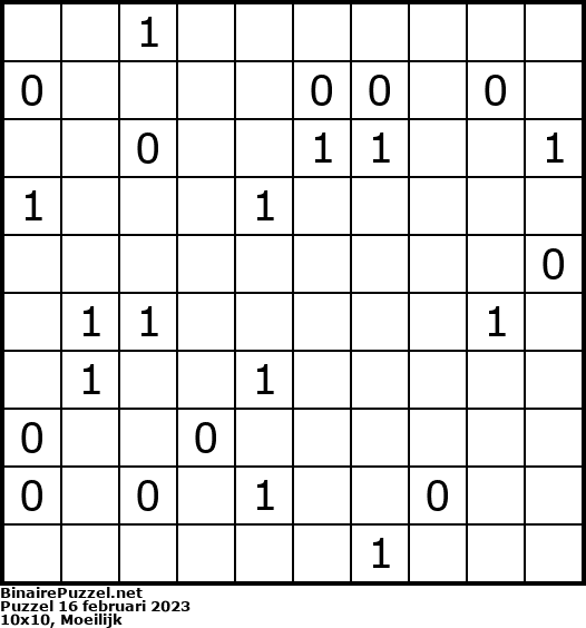 Binaire Puzzel