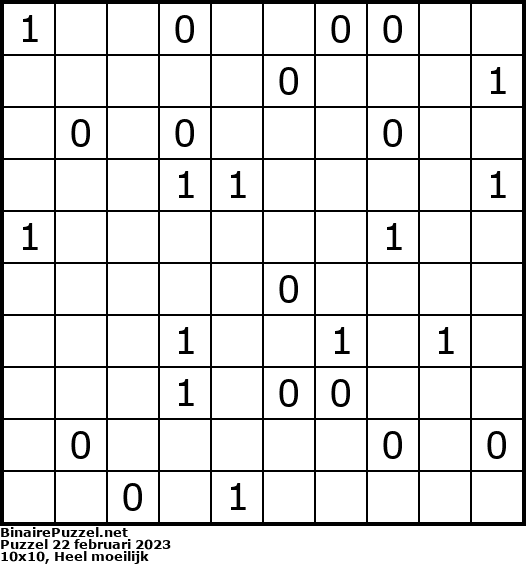 Binaire Puzzel
