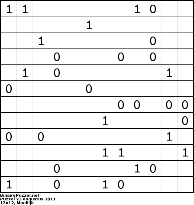 Binaire Puzzel