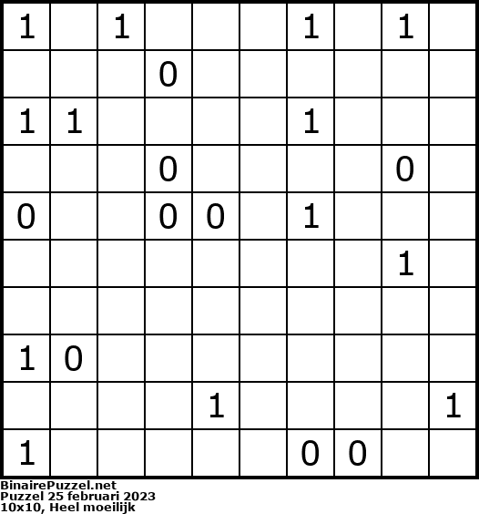 Binaire Puzzel