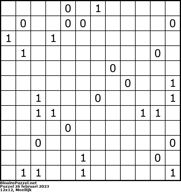 Binaire Puzzel