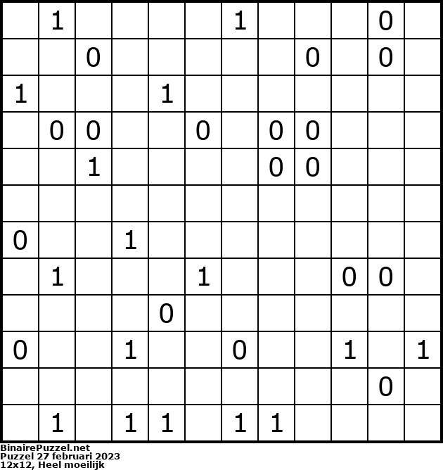 Binaire Puzzel