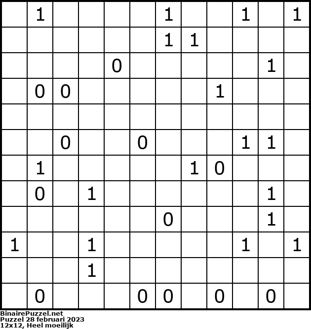 Binaire Puzzel