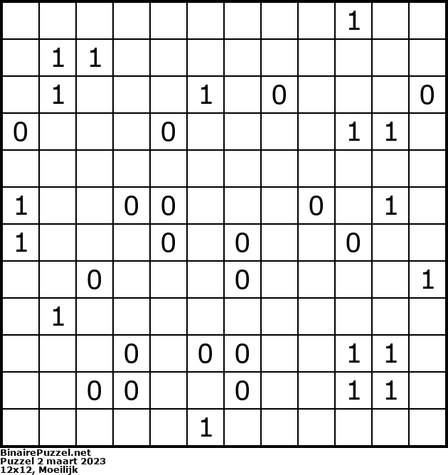 Binaire Puzzel