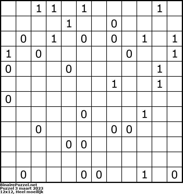 Binaire Puzzel