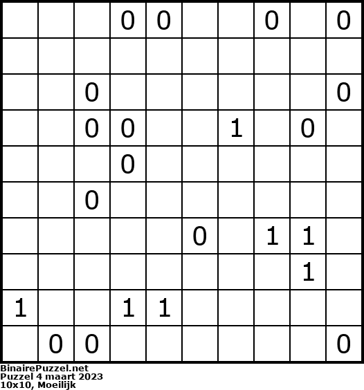 Binaire Puzzel