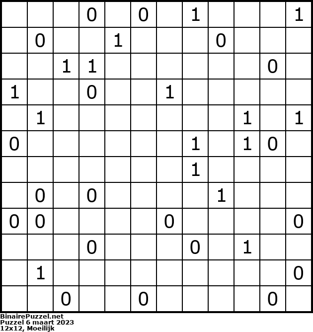 Binaire Puzzel